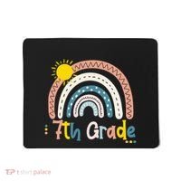 Boho Rainbow Sun For Teachers Women Hello 7th Grade Gift Mousepad thumb 0