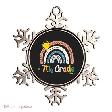 Boho Rainbow Sun For Teachers Women Hello 7th Grade Gift Ornament