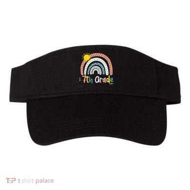 Boho Rainbow Sun For Teachers Women Hello 7th Grade Gift Visor