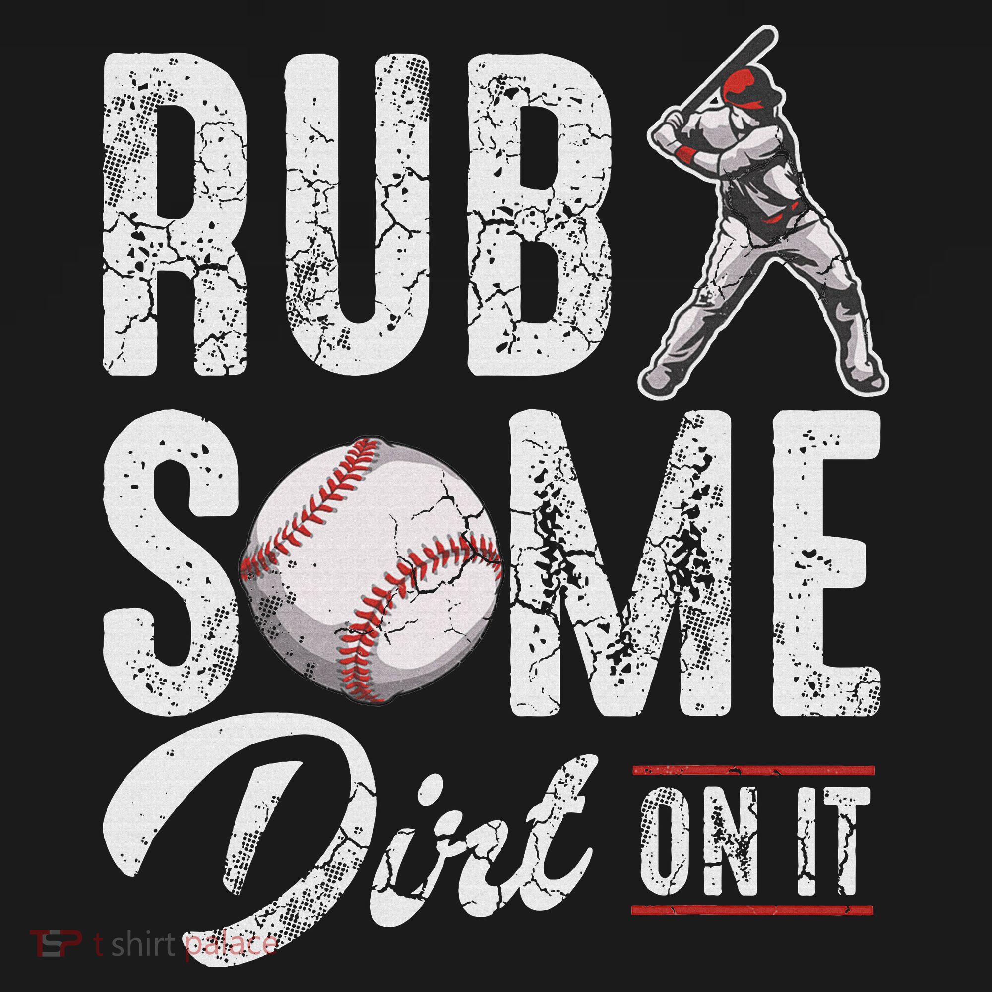 Baseball Rub Some Dirt On It Funny Humor Sayings Quotes Women's Hoodie