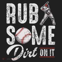 Baseball Rub Some Dirt On It Funny Humor Sayings Quotes Urban Oversized Heavyweight T-Shirt thumb 2