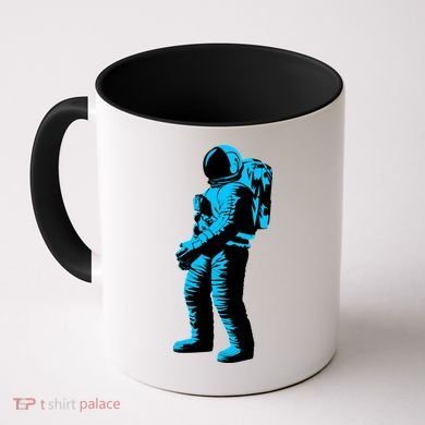 Blue Retro Space Astronaut Coffee Mug