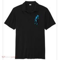 Blue Retro Space Astronaut Sport-Tek Posi-UV Pro Polo thumb 0