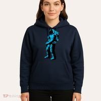 Blue Retro Space Astronaut Hoodie thumb 5