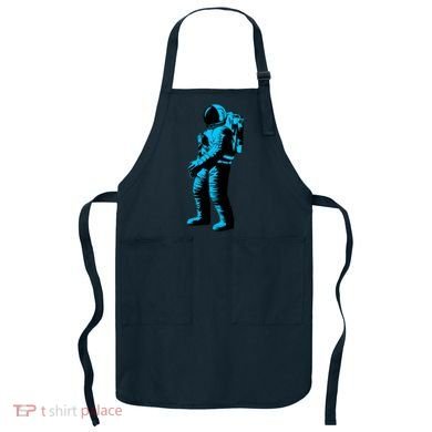 Blue Retro Space Astronaut Apron