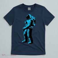 Blue Retro Space Astronaut T-Shirt thumb 5