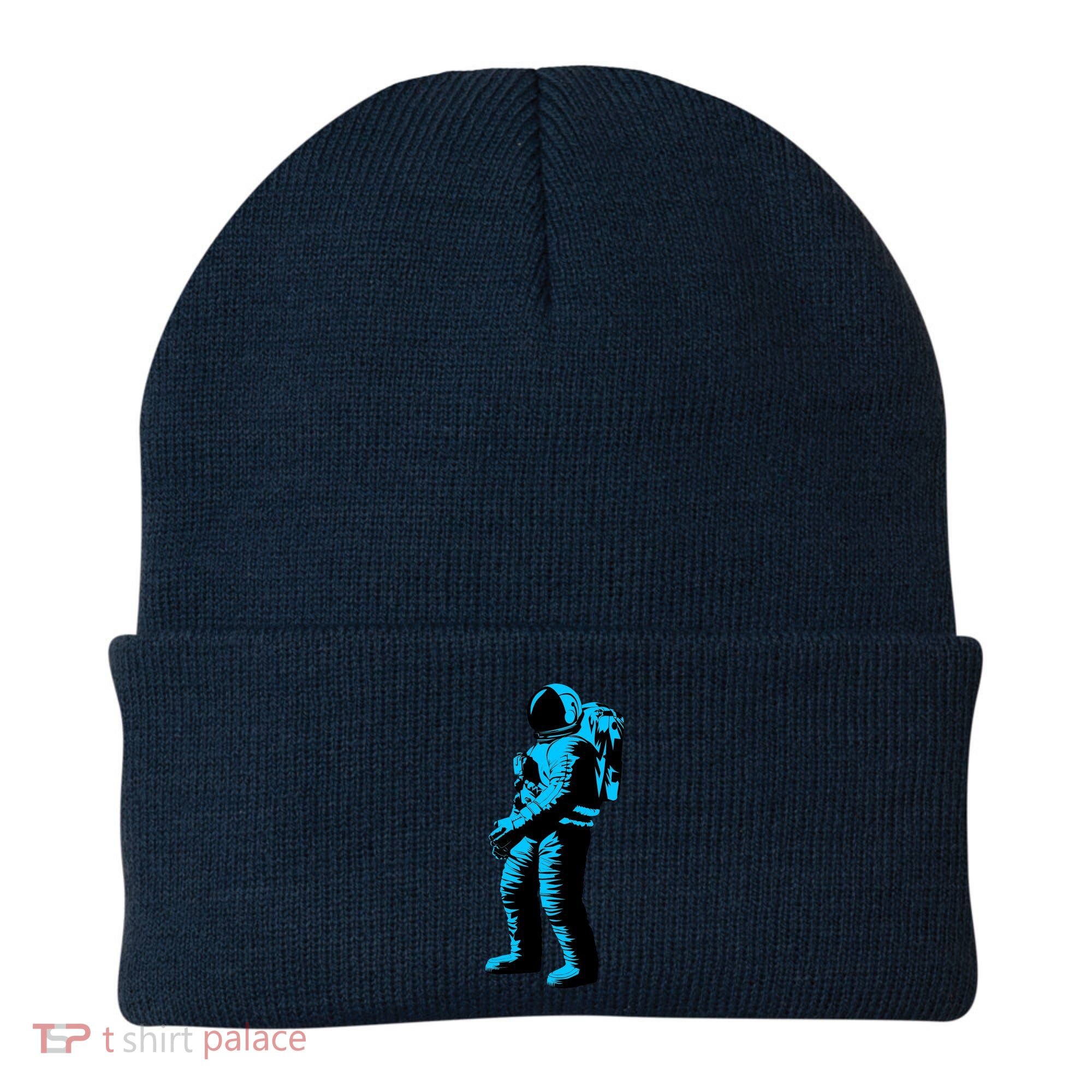 Blue Retro Space Astronaut Beanie