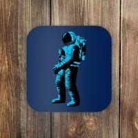 Blue Retro Space Astronaut Coaster thumb 0