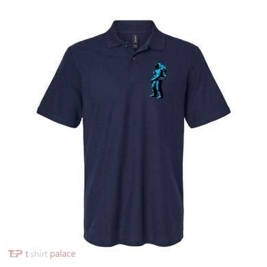 Blue Retro Space Astronaut Polo