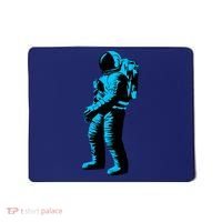 Blue Retro Space Astronaut Mousepad thumb 0