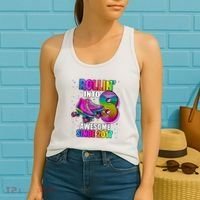 Birthday Roller Skating 8th Girl Rollin Into 8 Skate Party Women's Tank Top thumb 2