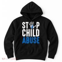 Blue Ribbon Stop Child Abuse Prevention Month Awareness Hoodie thumb 0