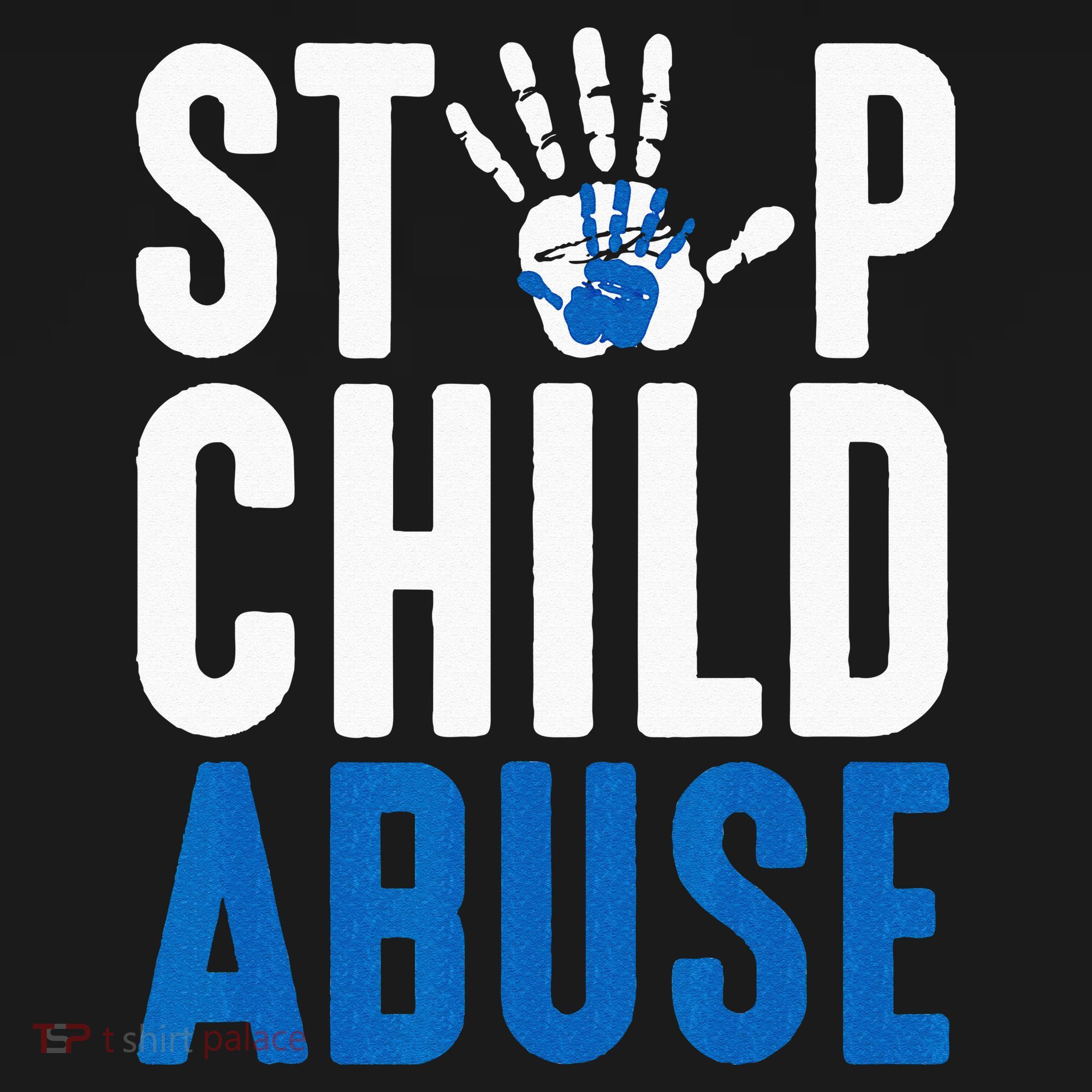 Blue Ribbon Stop Child Abuse Prevention Month Awareness Women's Hoodie