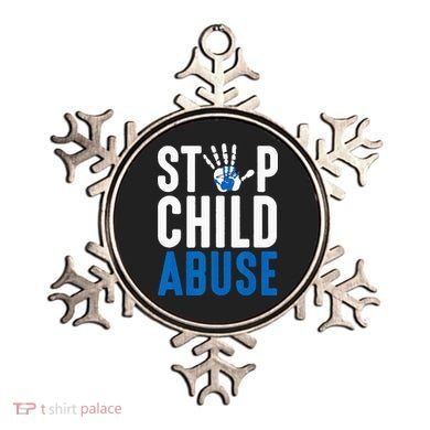 Blue Ribbon Stop Child Abuse Prevention Month Awareness Ornament