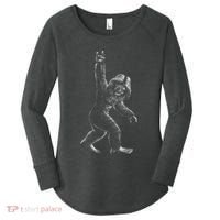 Bigfoot Rock Star Women's Perfect Tri Tunic Long Sleeve Shirt thumb 0