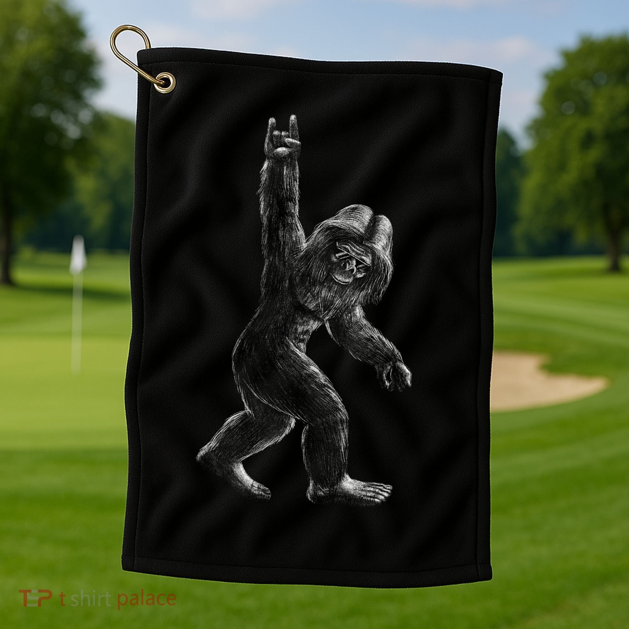 Bigfoot Rock Star Golf Towel