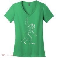 Bigfoot Rock Star Women's V-Neck T-Shirt thumb 0