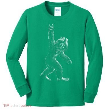 Bigfoot Rock Star Kids Long Sleeve Shirt