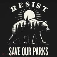 Bear Resist Save Our Parks Bucket Hat thumb 4