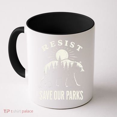 Bear Resist Save Our Parks Coffee Mug