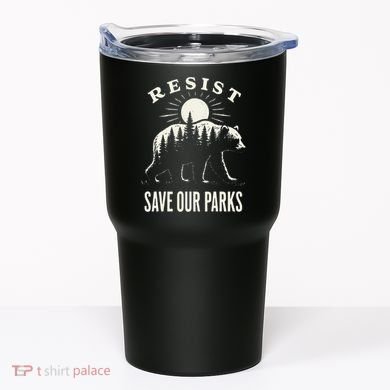 Bear Resist Save Our Parks Tumbler