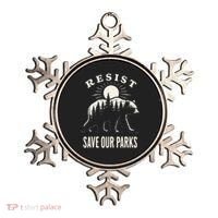 Bear Resist Save Our Parks Ornament thumb 0