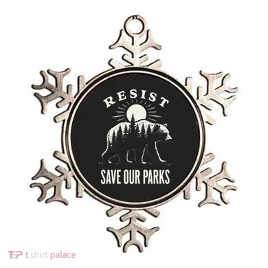 Bear Resist Save Our Parks Ornament