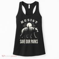 Bear Resist Save Our Parks Women's Tank Top thumb 0