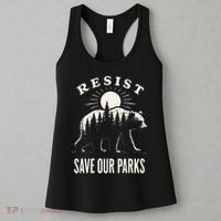 Bear Resist Save Our Parks Women's Tank Top thumb 3