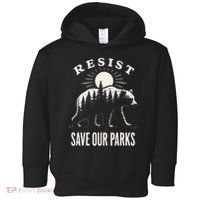 Bear Resist Save Our Parks Toddler Hoodie thumb 0