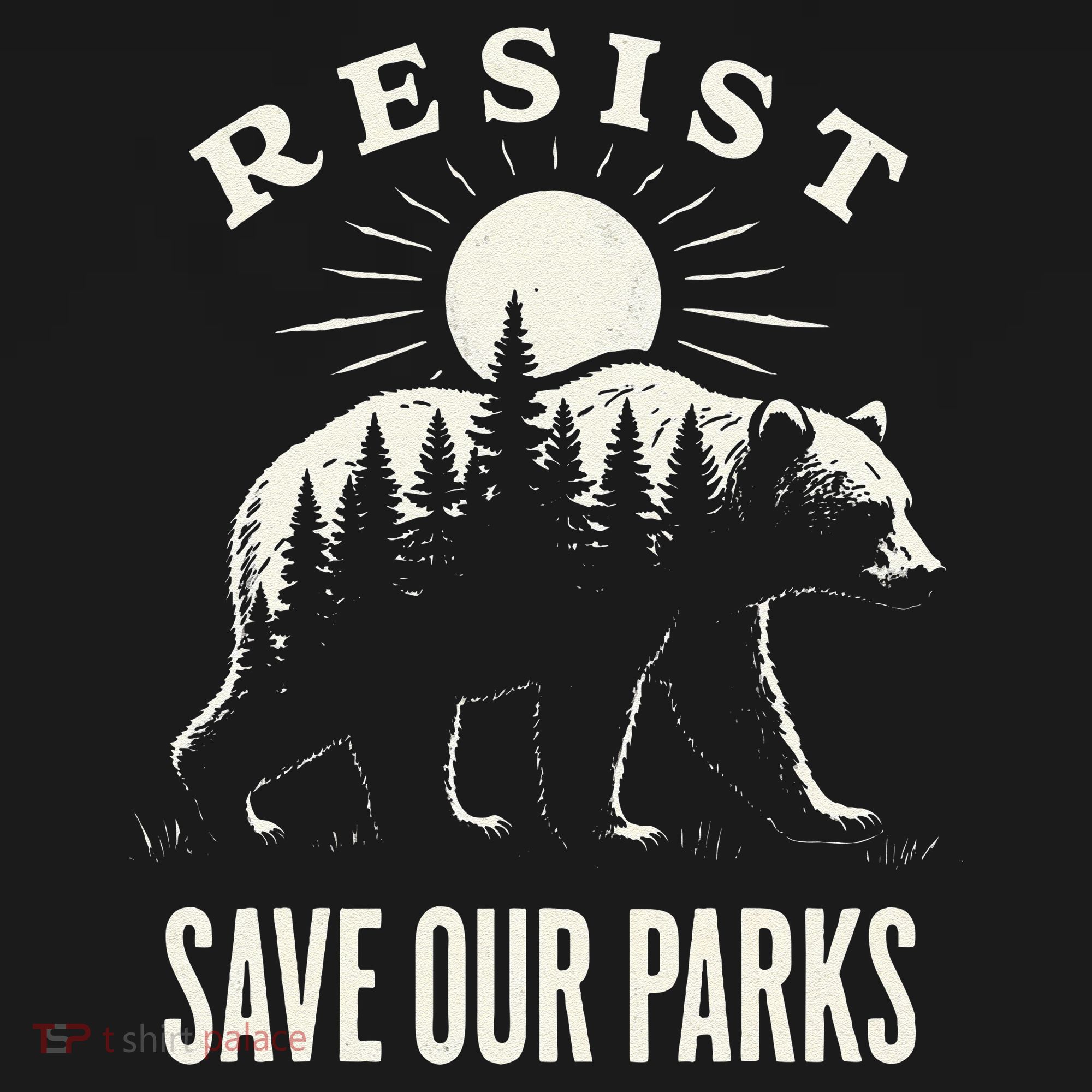 Bear Resist Save Our Parks Tank Top