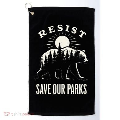 Bear Resist Save Our Parks Golf Towel