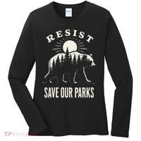 Bear Resist Save Our Parks Women's Long Sleeve Shirt thumb 0