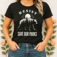 Bear Resist Save Our Parks Women's T-Shirt thumb 2