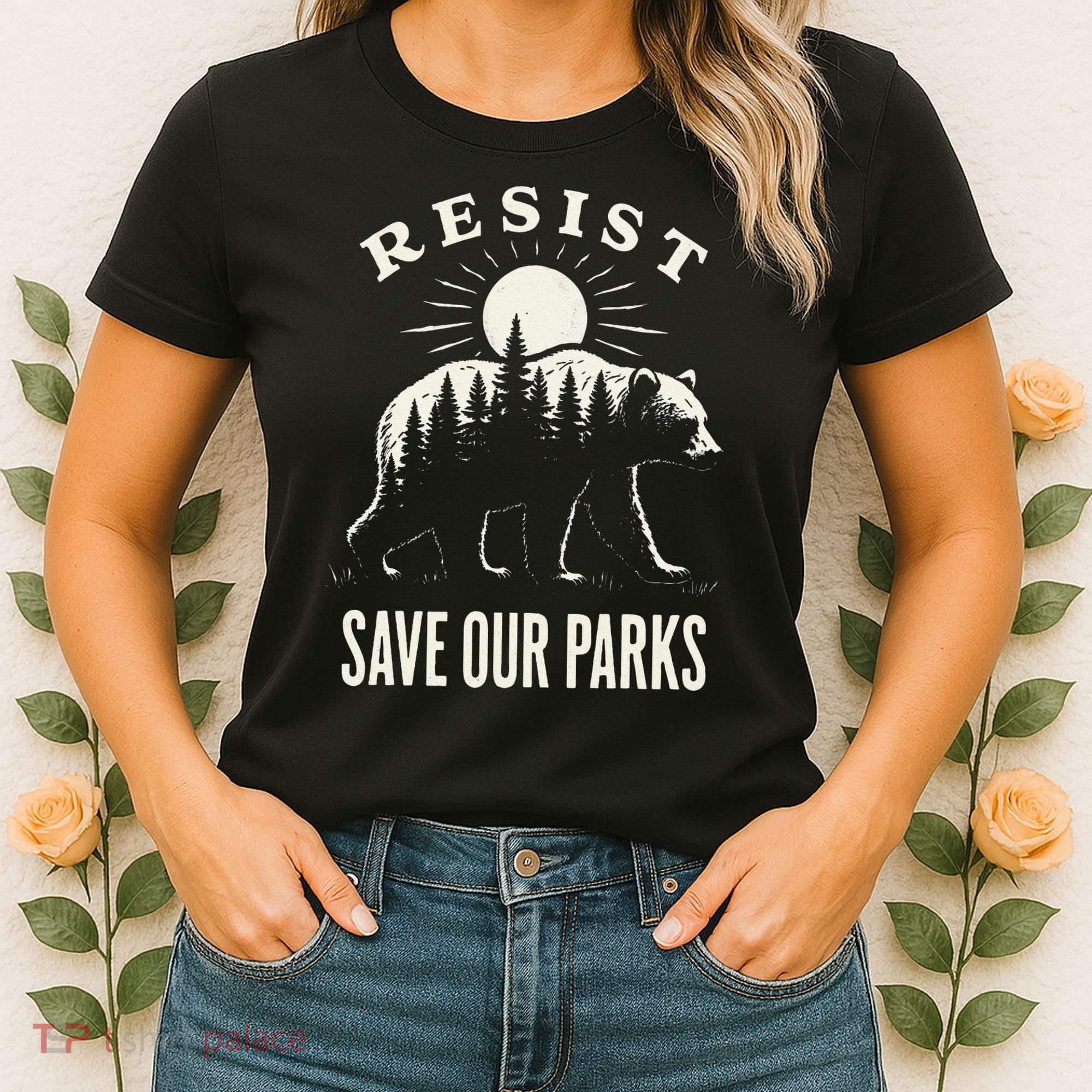Bear Resist Save Our Parks Women's T-Shirt