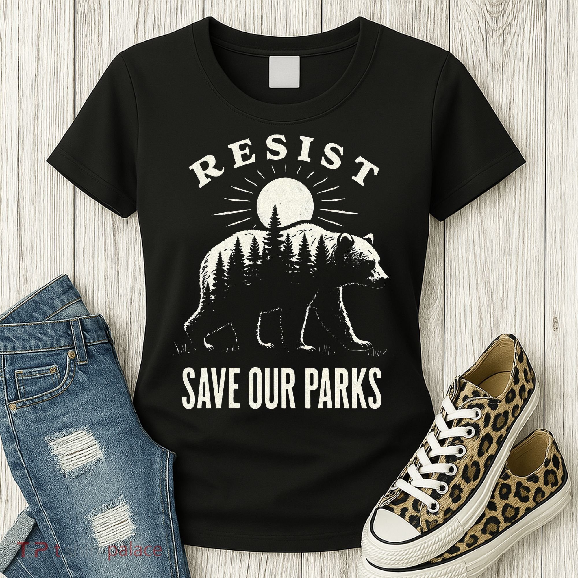 Bear Resist Save Our Parks Women's T-Shirt