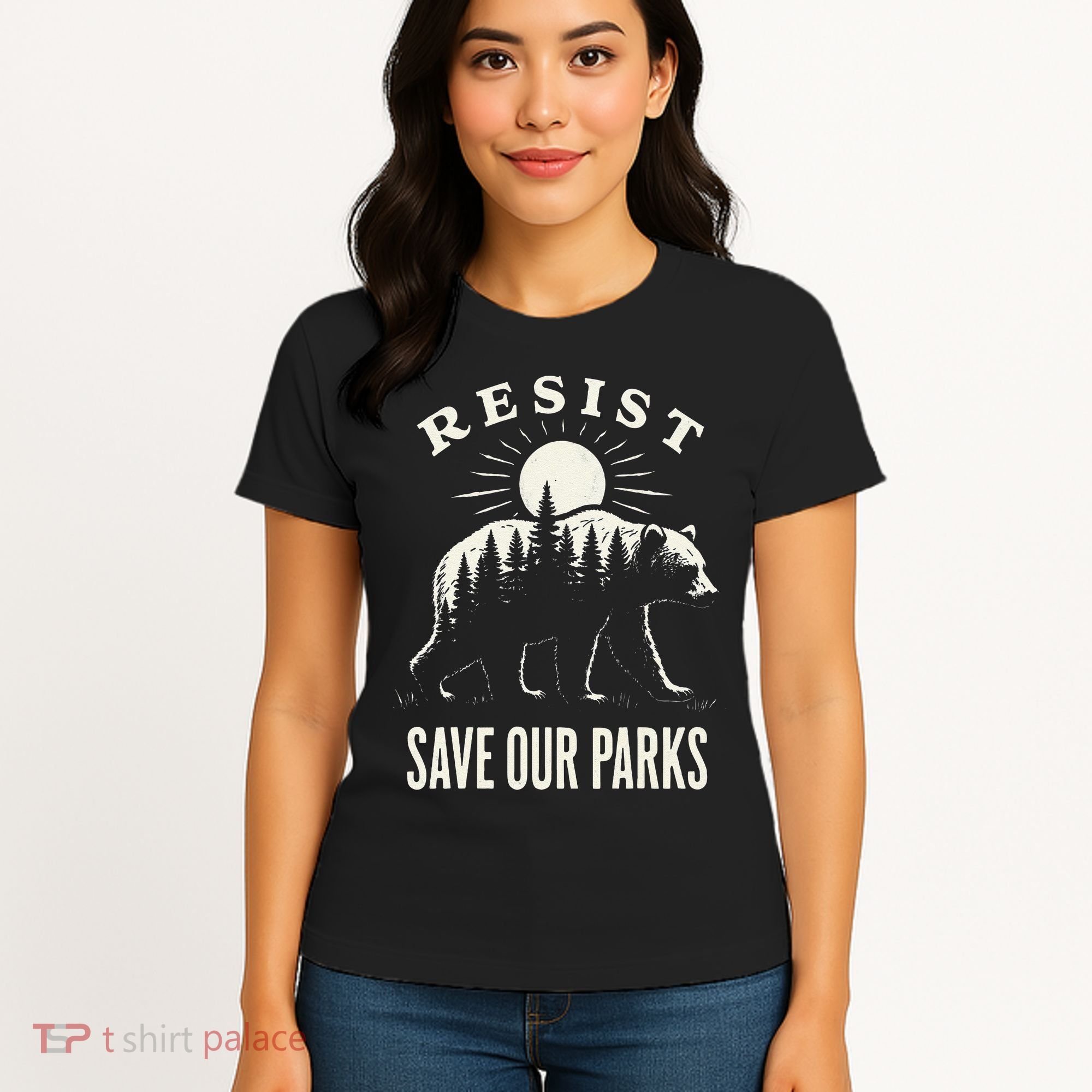 Bear Resist Save Our Parks Women's T-Shirt