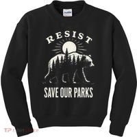 Bear Resist Save Our Parks Kids Sweatshirt thumb 0