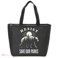 Bear Resist Save Our Parks Tote Bag thumb 0