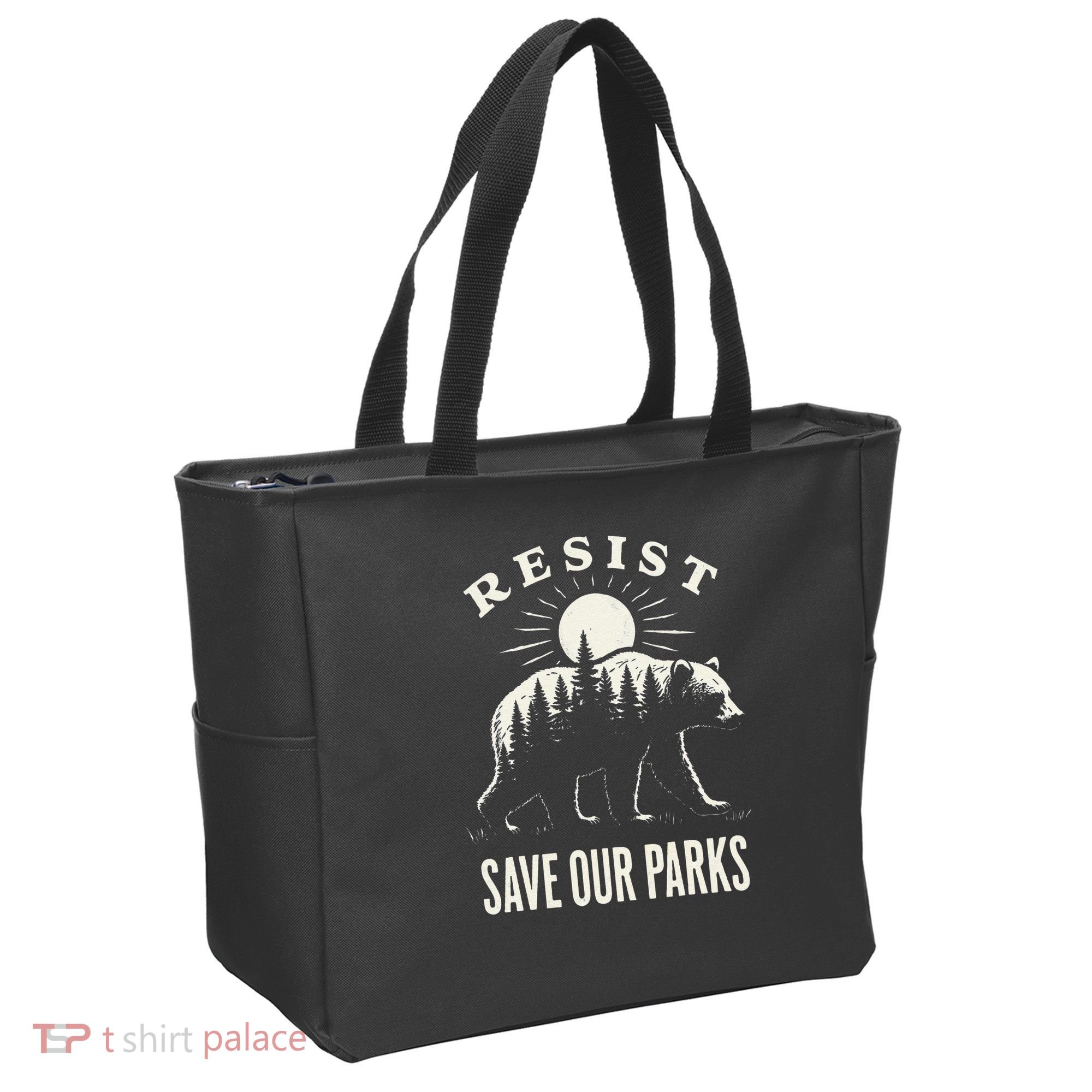 Bear Resist Save Our Parks Tote Bag