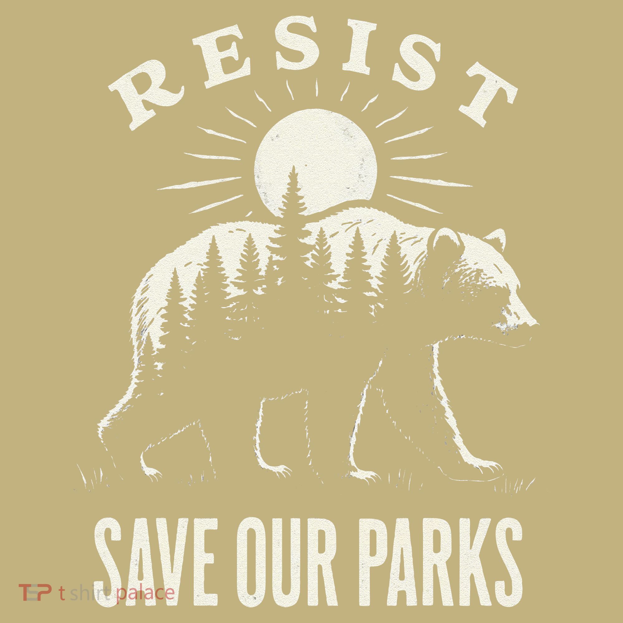 Bear Resist Save Our Parks Mousepad