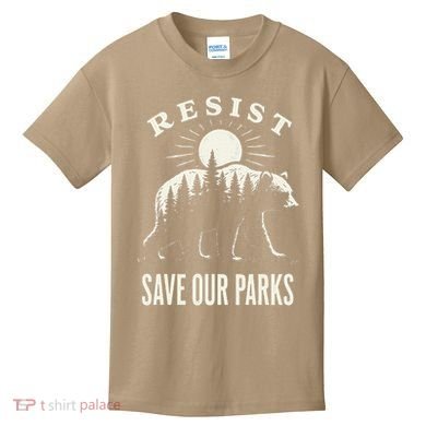 Bear Resist Save Our Parks Kids T-Shirt
