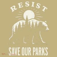 Bear Resist Save Our Parks Kids T-Shirt thumb 2