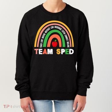 Boho Rainbow Special Needs Teacher Team Sped Great Gift Women's Sweatshirt
