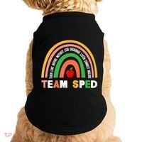 Boho Rainbow Special Needs Teacher Team Sped Great Gift Doggie Tank thumb 0