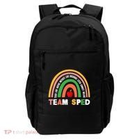 Boho Rainbow Special Needs Teacher Team Sped Great Gift Backpack thumb 0