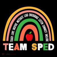 Boho Rainbow Special Needs Teacher Team Sped Great Gift Pajama Set thumb 2