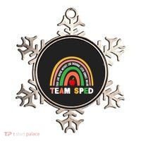 Boho Rainbow Special Needs Teacher Team Sped Great Gift Ornament thumb 0