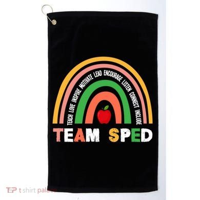Boho Rainbow Special Needs Teacher Team Sped Great Gift Golf Towel