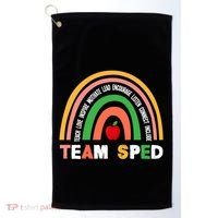 Boho Rainbow Special Needs Teacher Team Sped Great Gift Golf Towel thumb 0